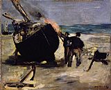 Tarring the Boat by Edouard Manet